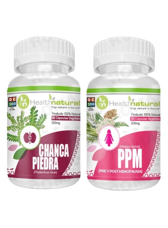CHANCA PIEDRA HEALTHNATURAL 500MG + PPM(PRE Y POST MENOPAUSIA) HEALTHNATURAL 500MG - 1