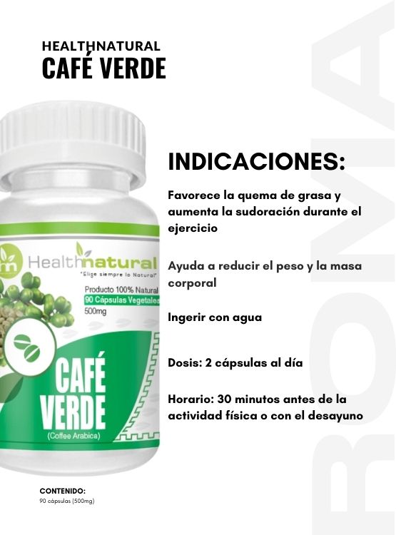 PACK 3 CAFÉ VERDE HEALTHNATURAL 1500MG + REGALO PASTILLERO - 3