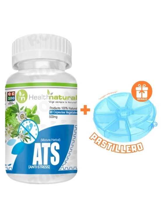ANTI-STRES  (ATS) HEALTHNATURAL 500MG + REGALO PASTILLERO - 1