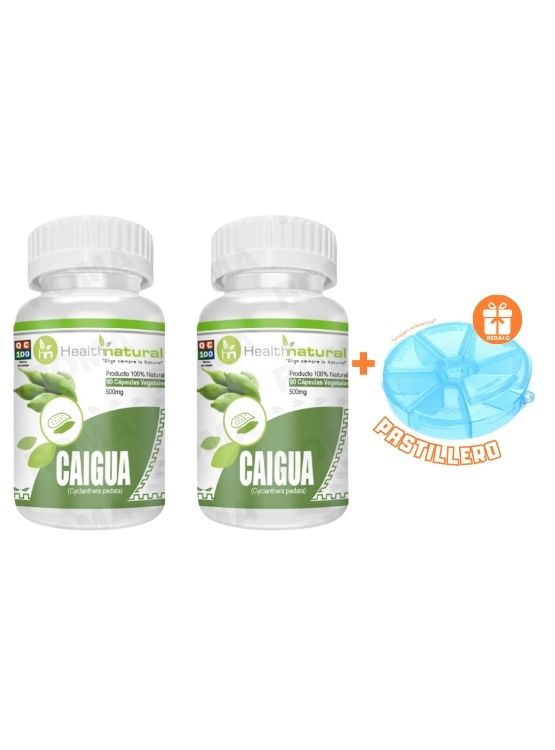 PACK 2 CAIGUA HEALTHNATURAL 1000MG + REGALO PASTILLERO - 1