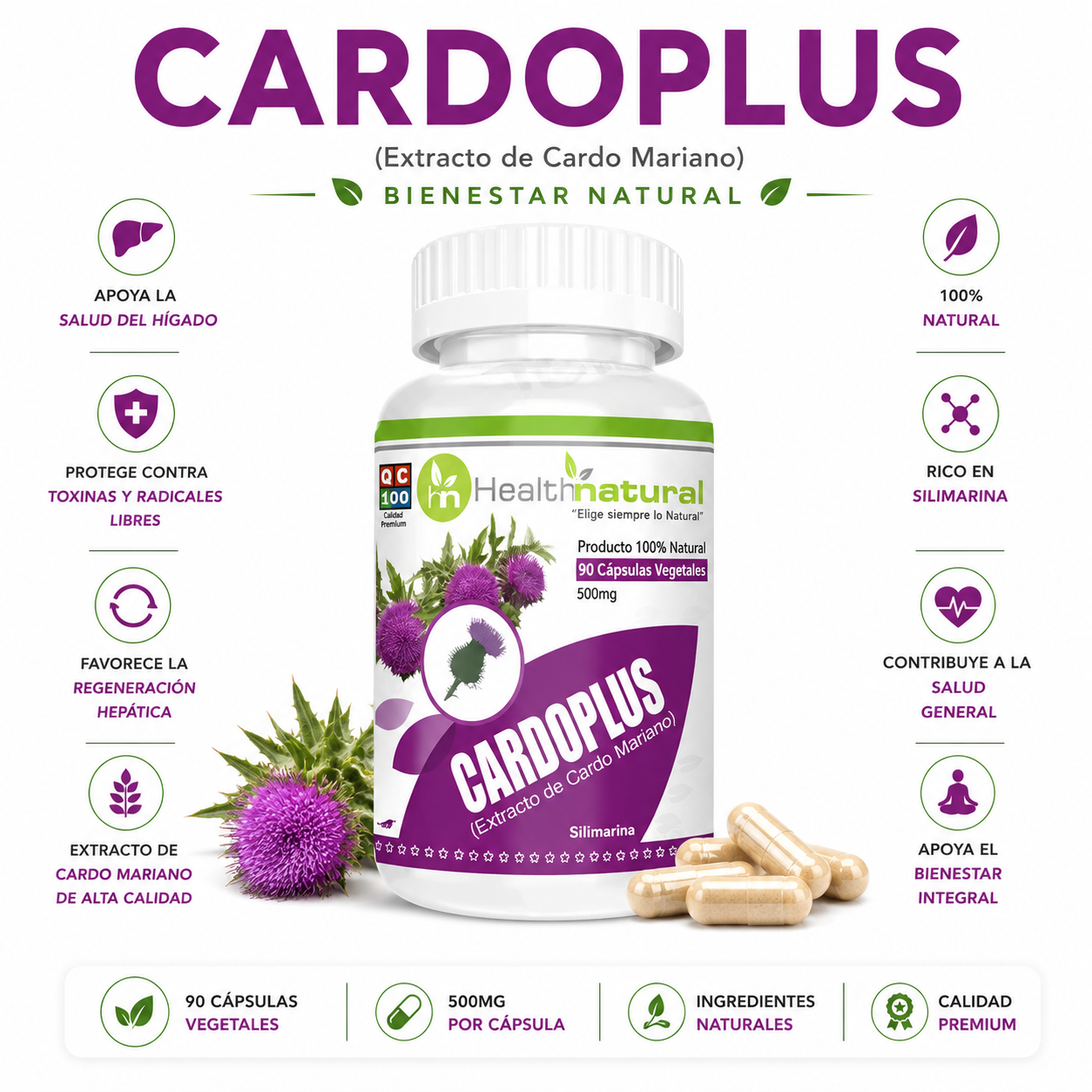 CARDOPLUS HEALTHNATURAL 500MG - 1
