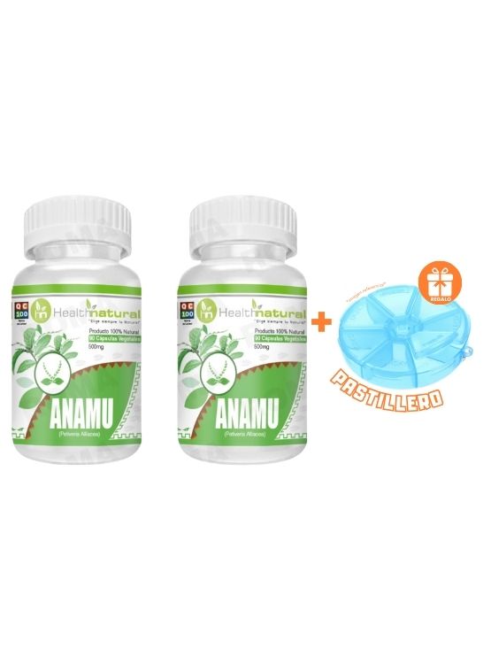 PACK 2 ANAMU HEALTHNATURAL 1000MG + REGALO PASTILLERO - 1