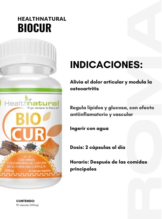 PACK 3 BIOCUR HEALTHNATURAL 1500MG + REGALO PASTILLERO - 3