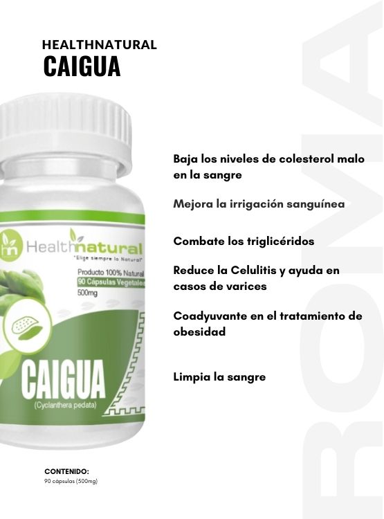 PACK 3 CAIGUA HEALTHNATURAL 1500MG + REGALO PASTILLERO - 2