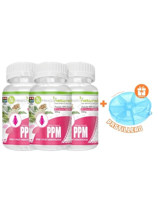 PACK 3 PPM(PRE Y POST MENOPAUSIA) HEALTHNATURAL 1500MG + REGALO - 1