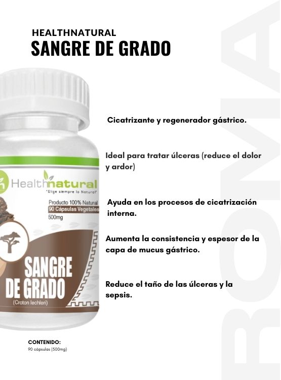 PACK 2 SANGRE DE GRADO HEALTHNATURAL 1000MG + REGALO PASTILLERO - 2