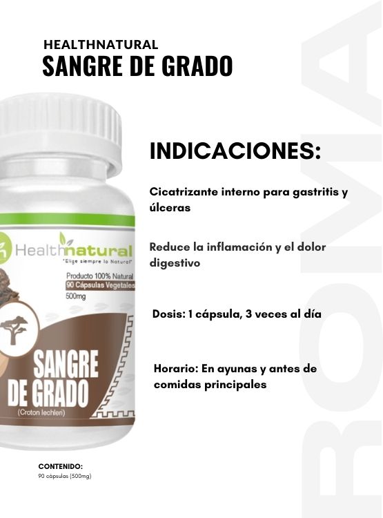 PACK 2 SANGRE DE GRADO HEALTHNATURAL 1000MG + REGALO PASTILLERO - 3