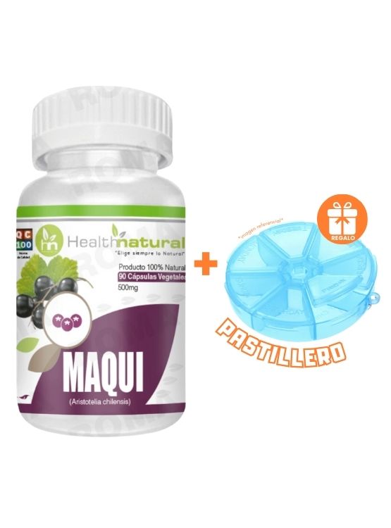 MAQUI HEALTHNATURAL 500MG + REGALO PASTILLERO - 1