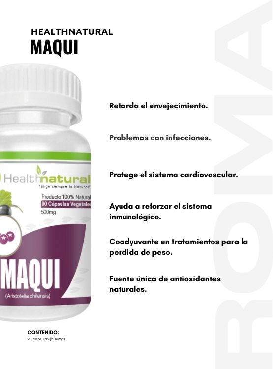 MAQUI HEALTHNATURAL 500MG + REGALO PASTILLERO - 2