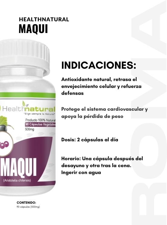MAQUI HEALTHNATURAL 500MG + REGALO PASTILLERO - 3