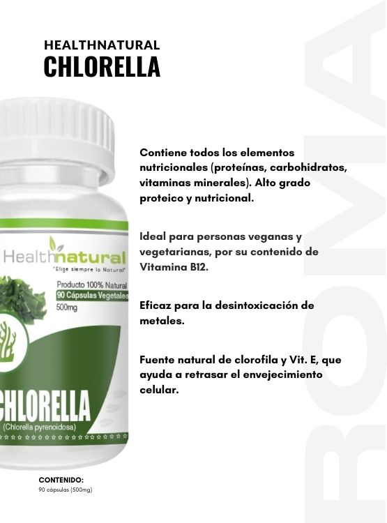 PACK 2 CHLORELLA HEALTHNATURAL 1000MG + REGALO PASTILLERO - 2