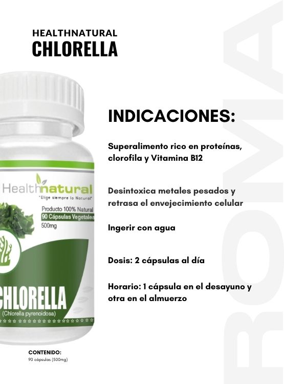 PACK 2 CHLORELLA HEALTHNATURAL 1000MG + REGALO PASTILLERO - 3