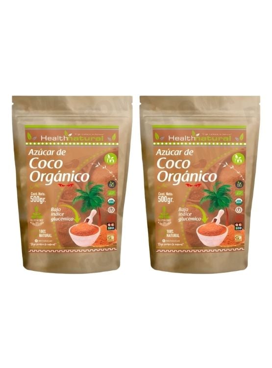 PACK 2 AZÚCAR DE COCO ORGÁNICO 500G HEALTHNATURAL - 1