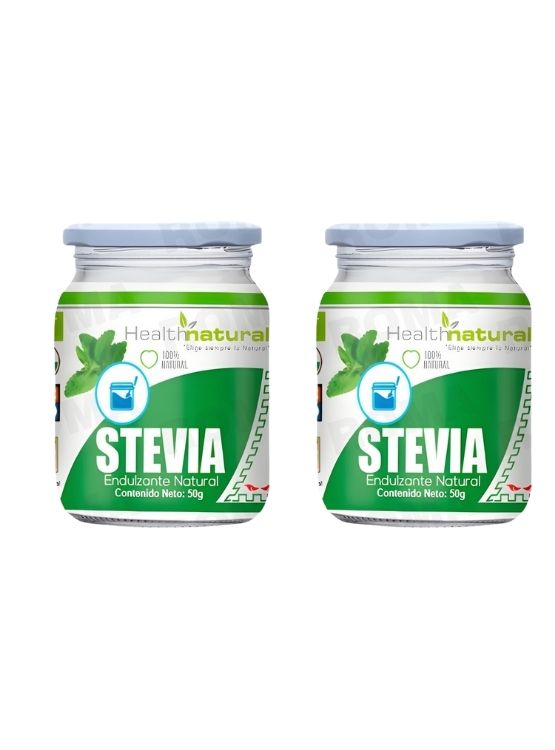 PACK 2 STEVIA EN POLVO 50G HEALTHNATURAL - 1