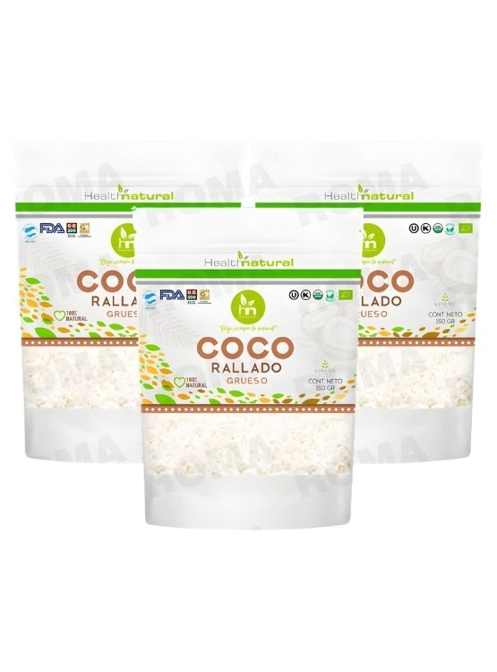 PACK 3 COCO RALLADO GRUESO 150G HEALTHNATURAL - 1