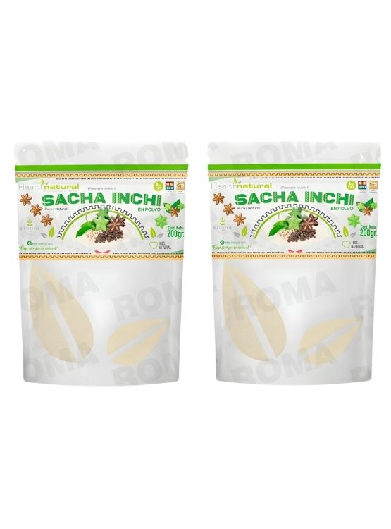 PACK 2 SACHA INCHI EN POLVO 200G HEALTHNATURAL - 1