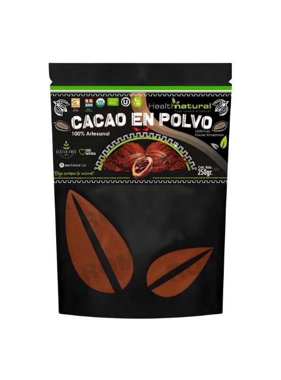 CACAO EN POLVO 250G HEALTHNATURAL - 1