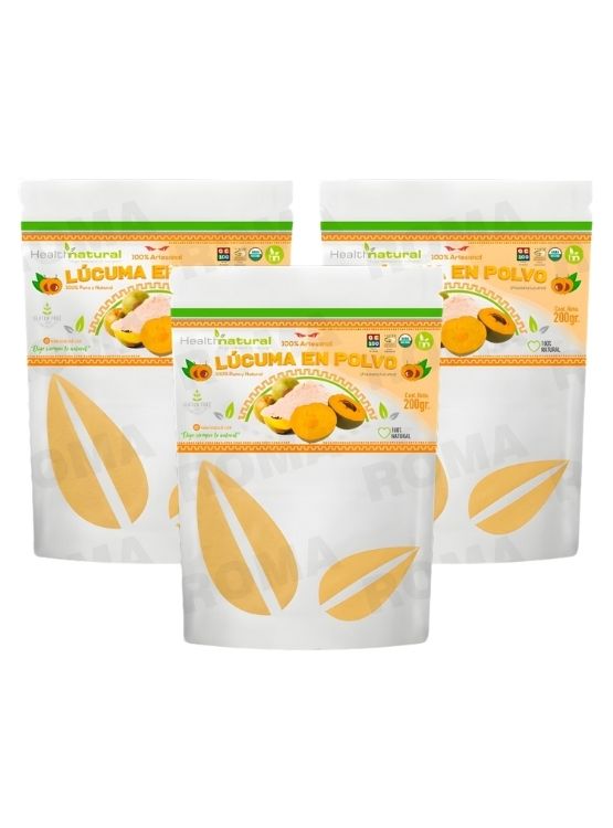 PACK 3 LÚCUMA EN POLVO 200G HEALTHNATURAL - 1