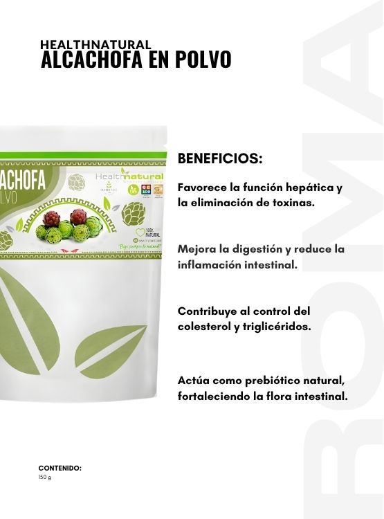 PACK 2 ALCACHOFA EN POLVO 150G HEALTHNATURAL - 2