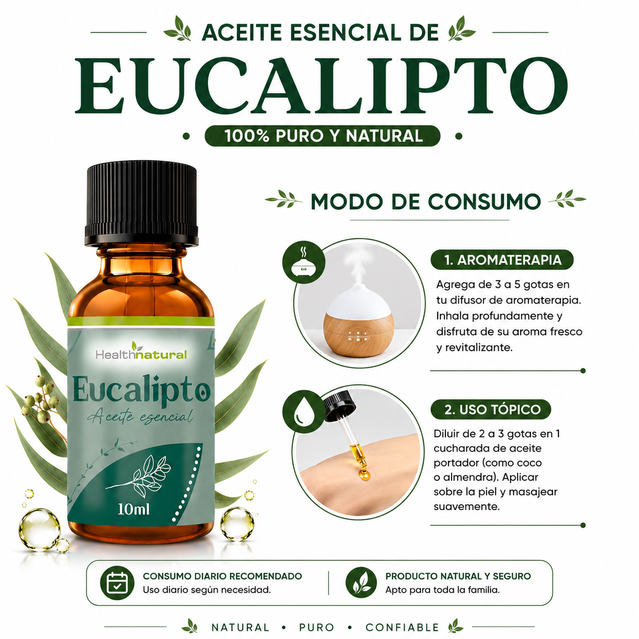 PACK 2 ACEITE ESENCIAL DE EUCALIPTO 20ML - 3