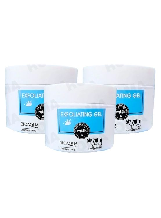 PACK 3 GEL EXFOLIANTE DE LECHE 140G BIOAQUA - 1