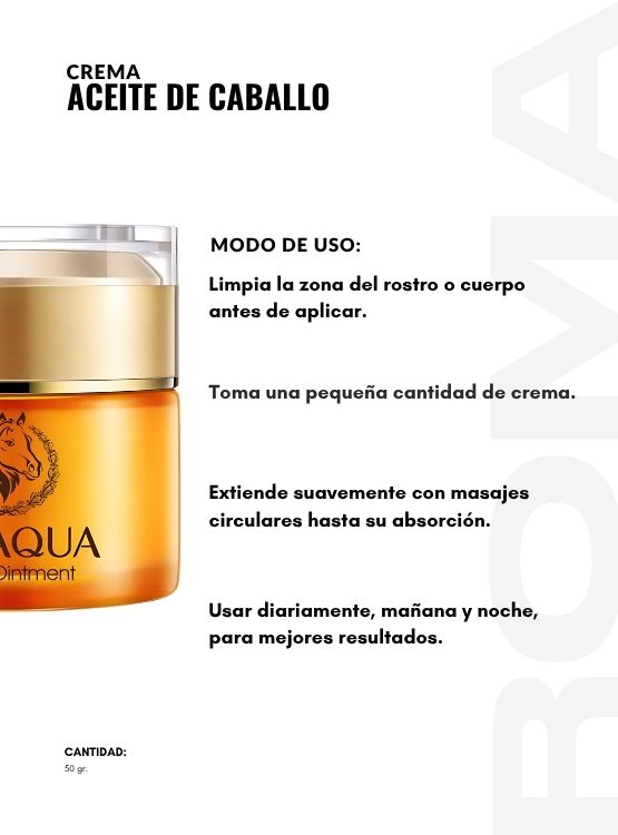 CREMA ACEITE DE CABALLO 50G BIOAQUA - 3