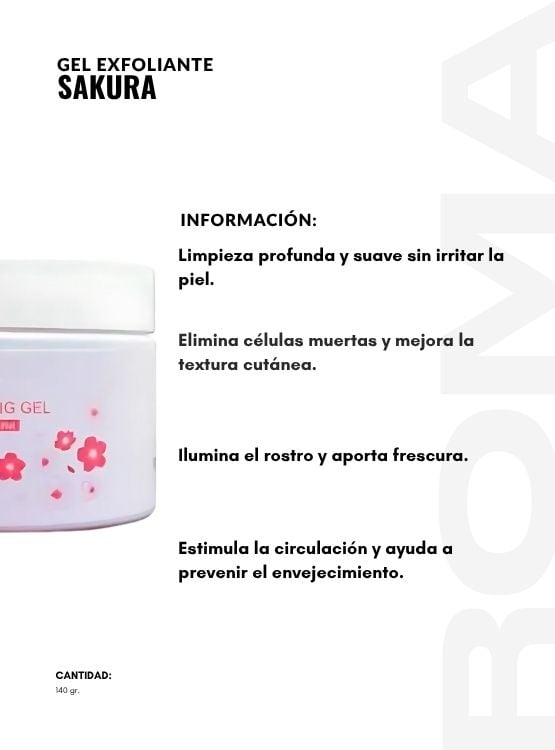 PACK 2 GEL EXFOLIANTE SAKURA 140G BIOAQUA - 2