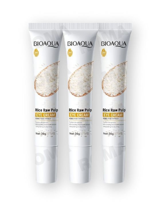 PACK 3 CREMA DE ARROZ PARA OJERAS BIOAQUA 60G - 1