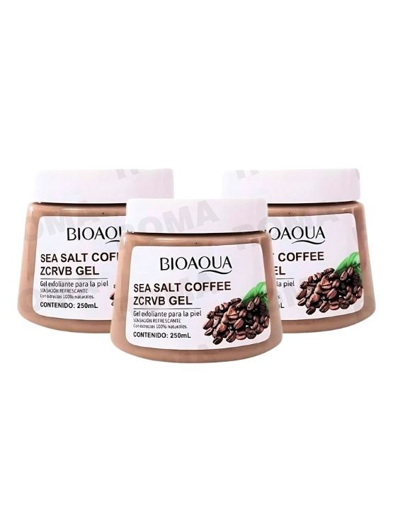 PACK 3 EXFOLIANTE EN GEL DE CAFÉ 250ML BIOAQUA - 1