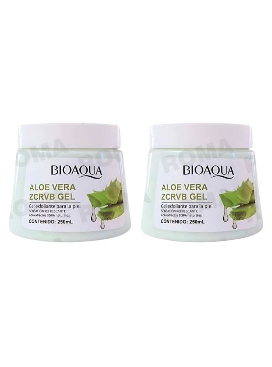 PACK 2 EXFOLIANTE EN GEL DE ALOE VERA 250ML BIOAQUA - 1