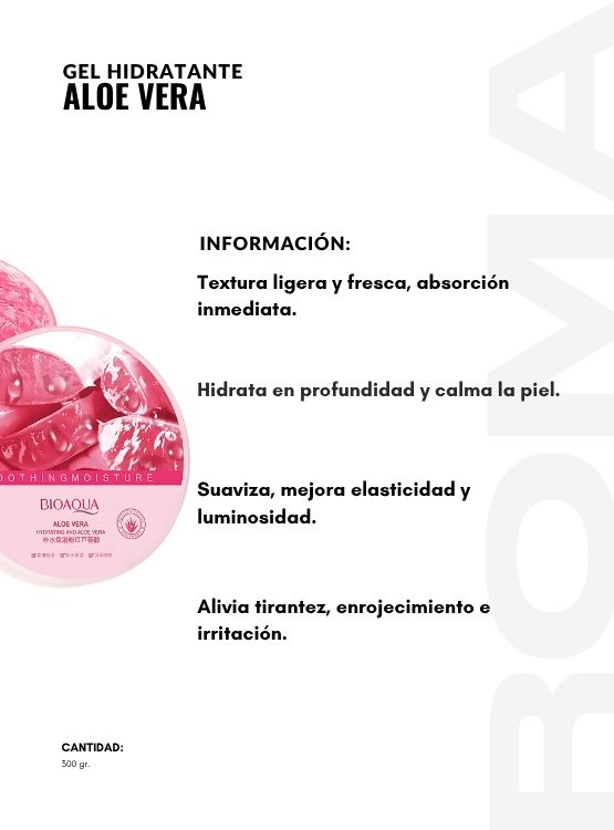 PACK 2 GEL HIDRATANTE ALOE VERA 300G BIOAQUA - 2