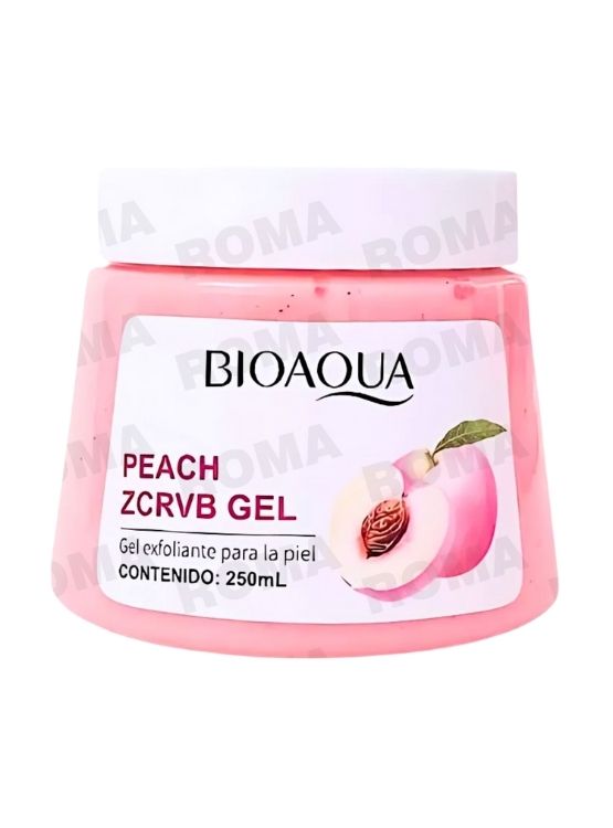 EXFOLIANTE EN GEL DE DURAZNO 250ML BIOAQUA - 1