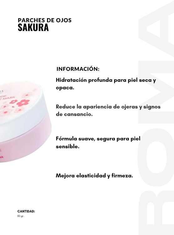 PACK 2 PARCHES DE OJOS SAKURA 80G BIOAQUA - 2