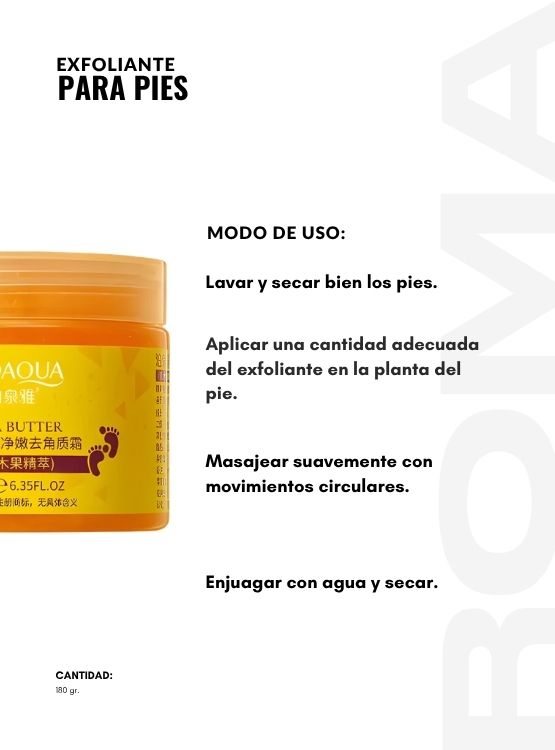 PACK 3 EXFOLIANTE PARA PIES 180G BIOAQUA - 3