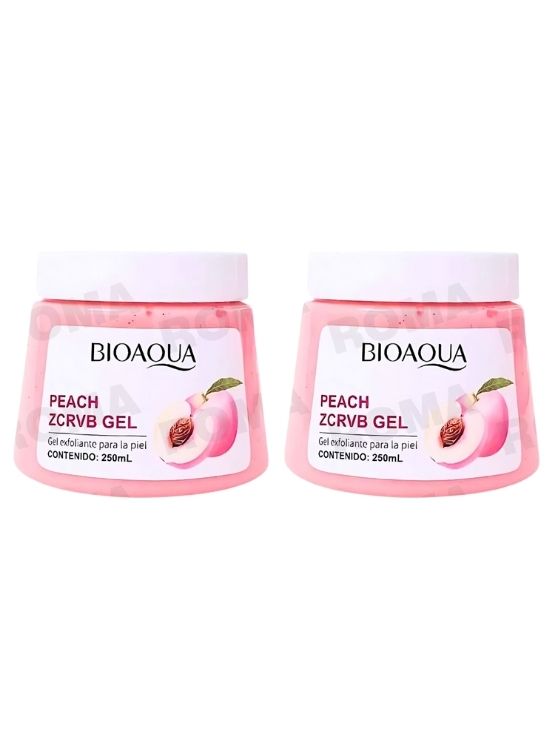 PACK 2 EXFOLIANTE EN GEL DE DURAZNO 250ML BIOAQUA - 1