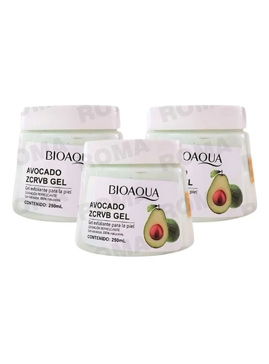 PACK 3 EXFOLIANTE EN GEL DE PALTA 250ML BIOAQUA - 1
