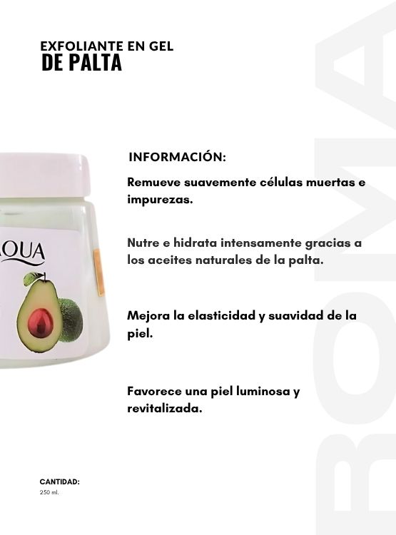 PACK 3 EXFOLIANTE EN GEL DE PALTA 250ML BIOAQUA - 2