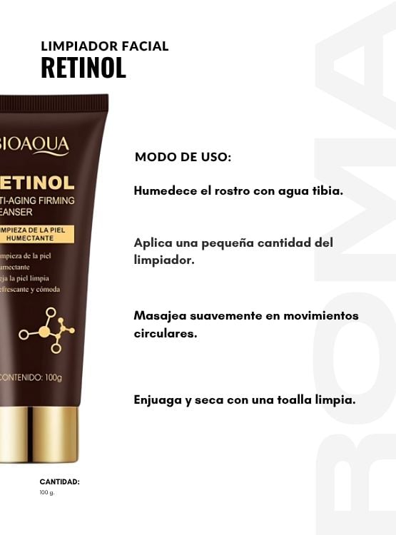 PACK 2 LIMPIADOR FACIAL RETINOL 100G - 3