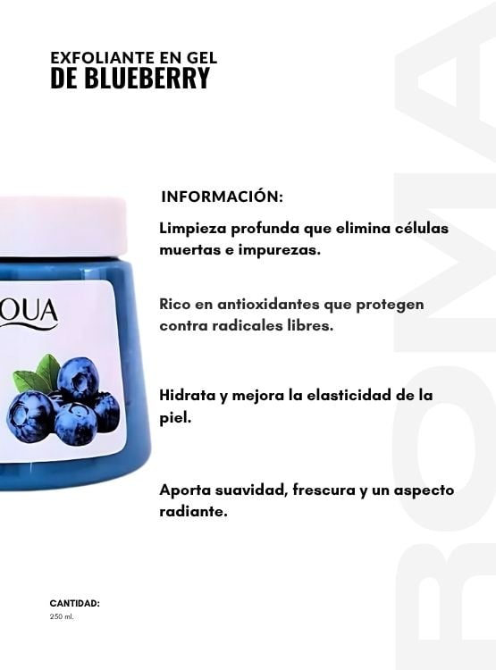 EXFOLIANTE EN GEL DE BLUEBERRY 250ML BIOAQUA - 2