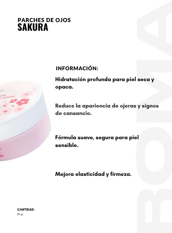 PACK 3 PARCHES DE OJOS SAKURA 80G BIOAQUA - 2