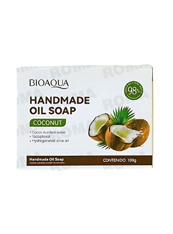JABÓN EN BARRA DE COCO BIOAQUA 100G - 1