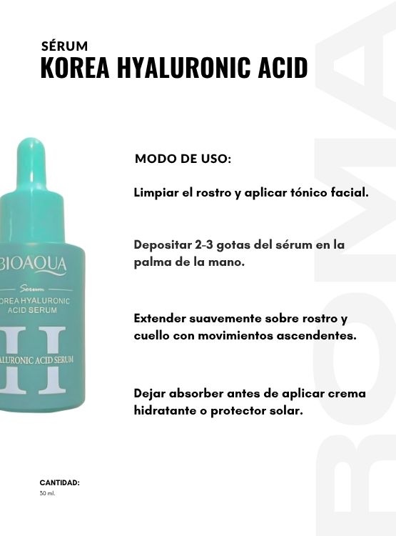 PACK 2 SÉRUM KOREA HYALURONIC 30ML BIOAQUA - 3