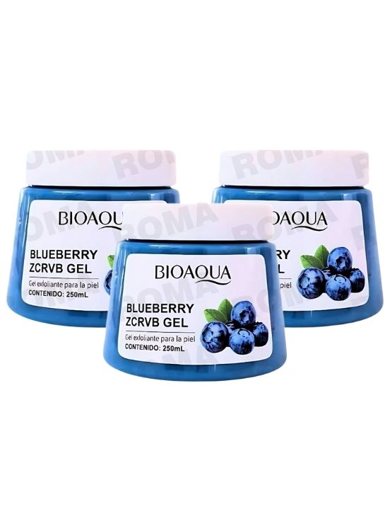 PACK 3 EXFOLIANTE EN GEL DE BLUEBERRY 250ML BIOAQUA - 1