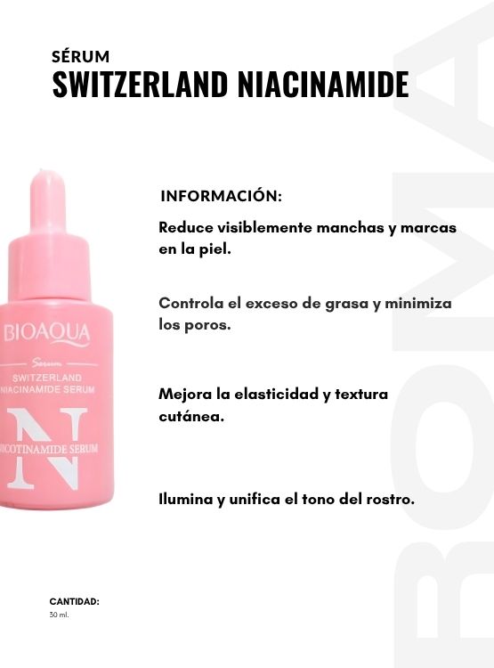PACK 2 SÉRUM SWITZERLAND NIACINAMIDE 30ML BIOAQUA - 2