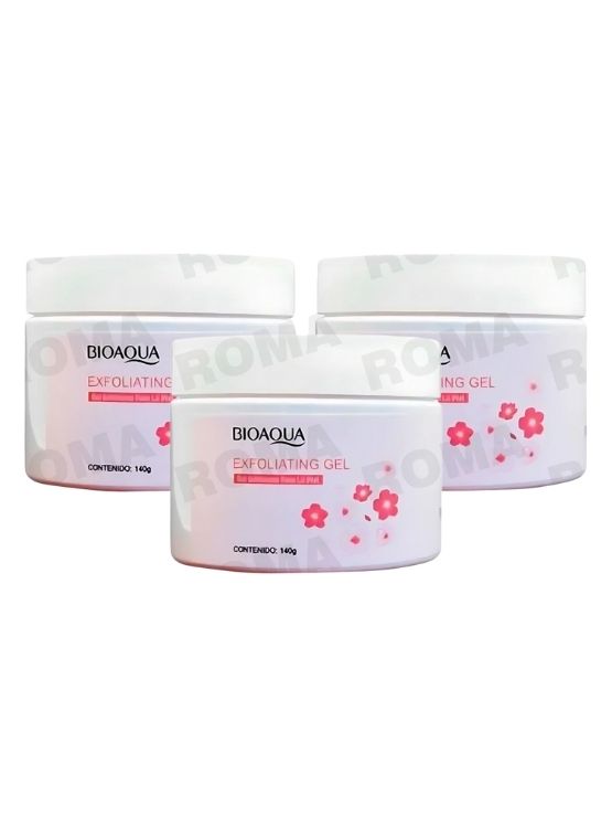 PACK 3 GEL EXFOLIANTE SAKURA 140G BIOAQUA - 1
