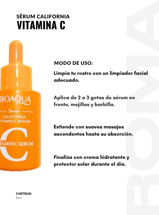PACK 3 SÉRUM CALIFORNIA VITAMINA C 30ML BIOAQUA - 3