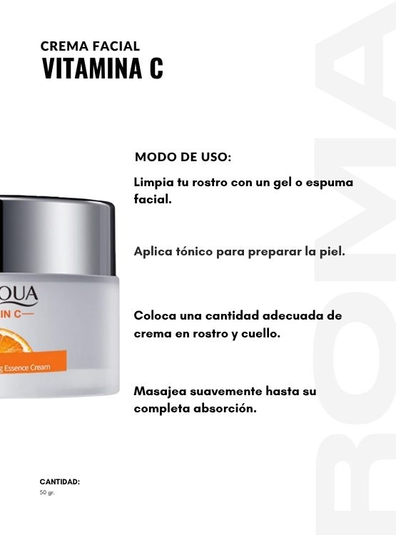 CREMA FACIAL VITAMINA C 50G BIOAQUA - 3