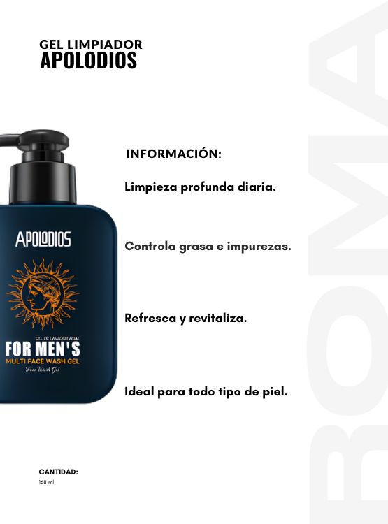 PACK 3 GEL LIMPIADOR FOR ME 168ML APOLODIOS - 2