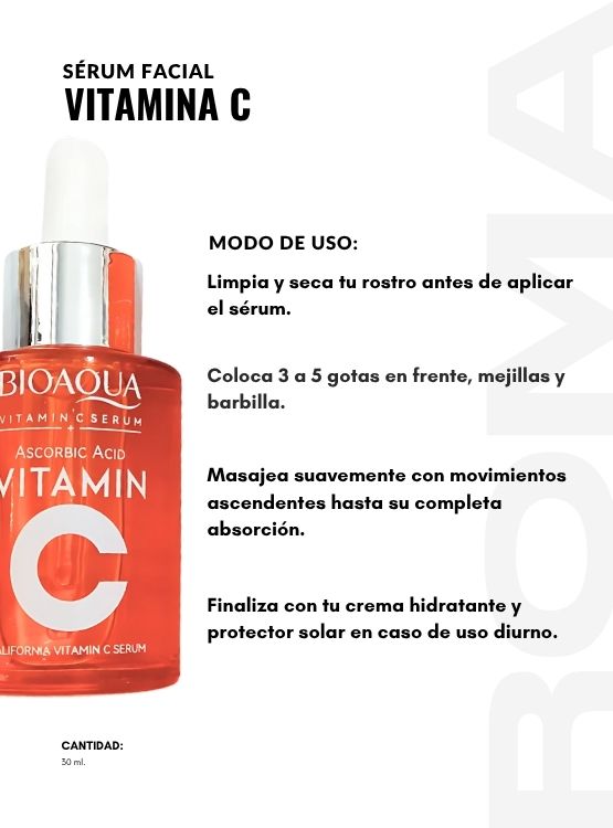PACK 3 SÉRUM FACIAL VITAMINA C 30ML BIOAQUA - 3