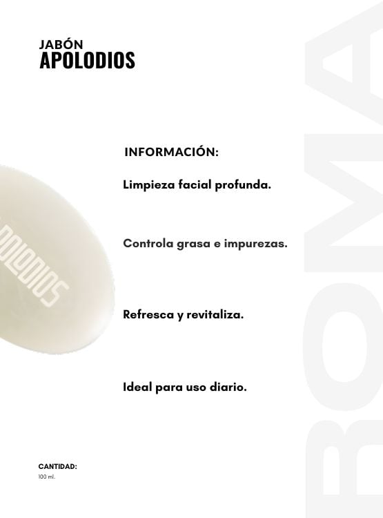 PACK 3 JABÓN FOR MEN 100ML APOLODIOS - 2